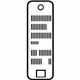 GM 84007746 Info Label
