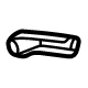 GM 84701575 Recline Handle, Black, Rear Passenger Side GM 84701575 Recline Handle, Black, Rear Passenger Side