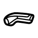 GM 84754019 Adjust Handle, Black, Passenger Side GM 84754019 Adjust Handle, Black, Passenger Side