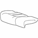 GM 22894345 Cushion Cover, Black, Rear