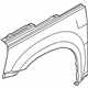 GM 15881408 Fender, Front Outer Passenger Side GM 15881408 Fender, Front Outer Passenger Side