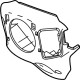 GM 84498524 Rear Cover, Black GM 84498524 Rear Cover, Black