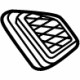 GM 42488467 Defroster Grille, Driver Side GM 42488467 Defroster Grille, Driver Side