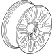 GM 84830460 Wheel, Rear Or Spare GM 84830460 Wheel, Rear Or Spare