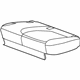 GM 22761091 Cushion Cover, Black, Rear GM 22761091 Cushion Cover, Black, Rear