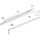 GM 84827957 Rocker Molding, Driver Side GM 84827957 Rocker Molding, Driver Side
