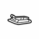 GM 23207342 Hook, Gray, Rear GM 23207342 Hook, Gray, Rear