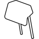 GM 85010266 Restraint Assembly-Rear Seat Center Head *Backen Blackk GM 85010266 Restraint Assembly-Rear Seat Center Head *Backen Blackk
