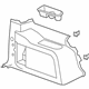 GM 20986764 Lower Quarter Trim, Rear Driver Side GM 20986764 Lower Quarter Trim, Rear Driver Side