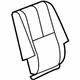GM 15939123 Seat Back Cover, Rear Driver Side GM 15939123 Seat Back Cover, Rear Driver Side