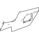 GM 26484668 Panel Assembly-Front Floor Console Extension *Backen Blackk
