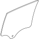 GM 42732432 Door Glass, Rear Driver Side GM 42732432 Door Glass, Rear Driver Side