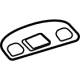 GM 42728049 Dome Lamp Assembly, Driver Side GM 42728049 Dome Lamp Assembly, Driver Side