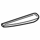 GM 22773235 Handle Cover, Black, Rear Driver Side GM 22773235 Handle Cover, Black, Rear Driver Side