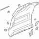 GM 19152543 Side Trim Panel, Passenger Side GM 19152543 Side Trim Panel, Passenger Side