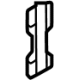 GM 84874606 Bracket, Radiator And Front End Tie, Upper
