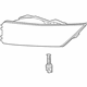 GM 22691598 Fog Lamp Assembly, Red Line, Front Driver Side