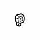 GM 26207281 Lumbar Switch, Black, Front GM 26207281 Lumbar Switch, Black, Front