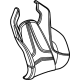 GM 84830155 Seat Back Cover, Black, Front Passenger Side GM 84830155 Seat Back Cover, Black, Front Passenger Side