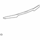 GM 22880620 Spoiler, Rear GM 22880620 Spoiler, Rear
