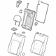 GM 23155421 Seat Back Assembly, Titanium GM 23155421 Seat Back Assembly, Titanium