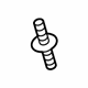 GM 11570641 Shield Retainer, Front, Plastic
