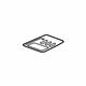 GM 42424647 Trim Plate, Gray GM 42424647 Trim Plate, Gray