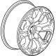 GM 84738125 Wheel, Alloy, Rear