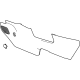 GM 26368624 Panel Assembly-Front Floor Console Extension *Backen Blackk