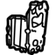 GM 85110172 Rear Side Rail Reinforcement, Driver Side GM 85110172 Rear Side Rail Reinforcement, Driver Side