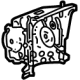 GM 85140659 Rear Side Rail Reinforcement, Driver Side GM 85140659 Rear Side Rail Reinforcement, Driver Side
