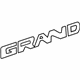 GM 22636908 Emblem, White, Rear GM 22636908 Emblem, White, Rear