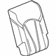 GM 23372474 Seat Back Cover, Black, Rear