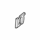 GM 23362184 Nameplate, Silver GM 23362184 Nameplate, Silver