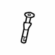 GM 13292960 Headrest Guide, Titanium, Rear Passenger Side
