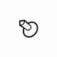 GM 22719114 Lower Quarter Trim Retainer, Gray, Rear GM 22719114 Lower Quarter Trim Retainer, Gray, Rear