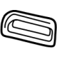 GM 42627308 Seat Belt Guide, Jet Black, Driver Side GM 42627308 Seat Belt Guide, Jet Black, Driver Side