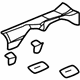 GM 22705716 Carpet Retainer, Dark Gray, Rear Passenger Side