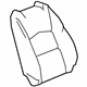 GM 84647399 Seat Back Cover, Front Passenger Side GM 84647399 Seat Back Cover, Front Passenger Side