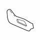 GM 84242334 Track Cover, Black, Front Passenger Side GM 84242334 Track Cover, Black, Front Passenger Side