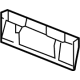 GM 84505563 Rail, Black, Front GM 84505563 Rail, Black, Front