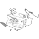 GM 84868719 Door Trim Panel, Black; Red, Front Driver Side