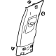 GM 84883096 Upper Center Pillar Trim, Black, Passenger Side