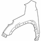 GM 84471775 Fender, Front Passenger Side GM 84471775 Fender, Front Passenger Side