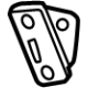 GM 85561404 Bracket, End Gate Support GM 85561404 Bracket, End Gate Support