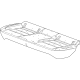 GM 42848701 Pad, Rear Seat Cushion GM 42848701 Pad, Rear Seat Cushion