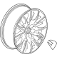 GM 86804453 Wheel, Rear Or Spare GM 86804453 Wheel, Rear Or Spare