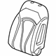 GM 23446870 Seat Back Pad, Front