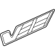 GM 84427807 Nameplate, Silver GM 84427807 Nameplate, Silver