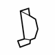 GM 23159490 Lower Extension, Rear Inner Driver Side
